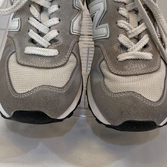 New Balance Classic 574 Suede Mesh Lace Up Sneakers Gray White Women’s 8 - Picture 12 of 15